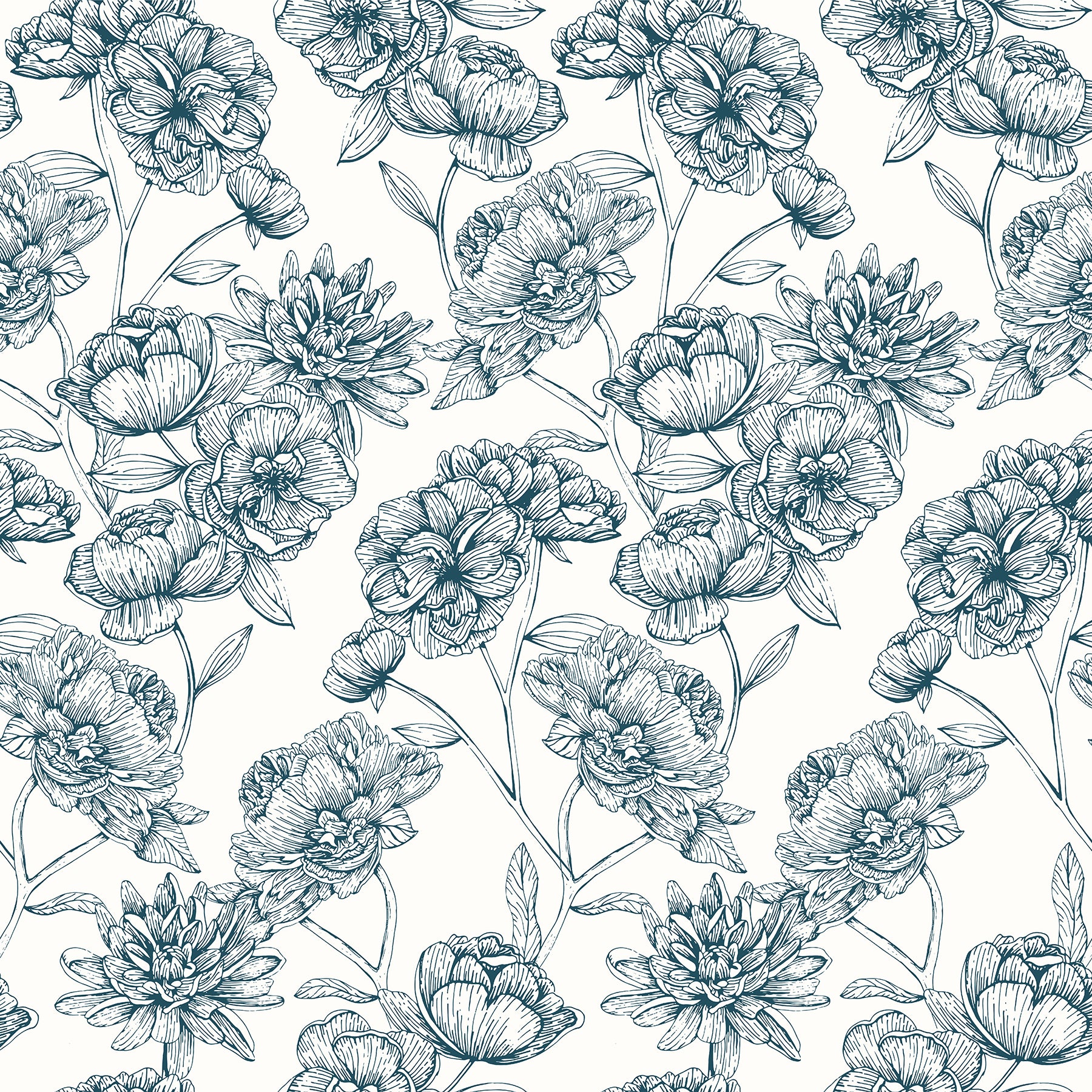 Gilded Floral Peel and Stick Wallpaper by WallPops