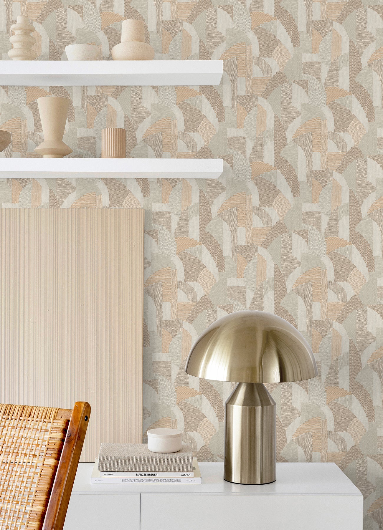 Macario Peel and Stick Wallpaper in a room setting