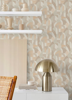 Macario Peel and Stick Wallpaper in a room setting