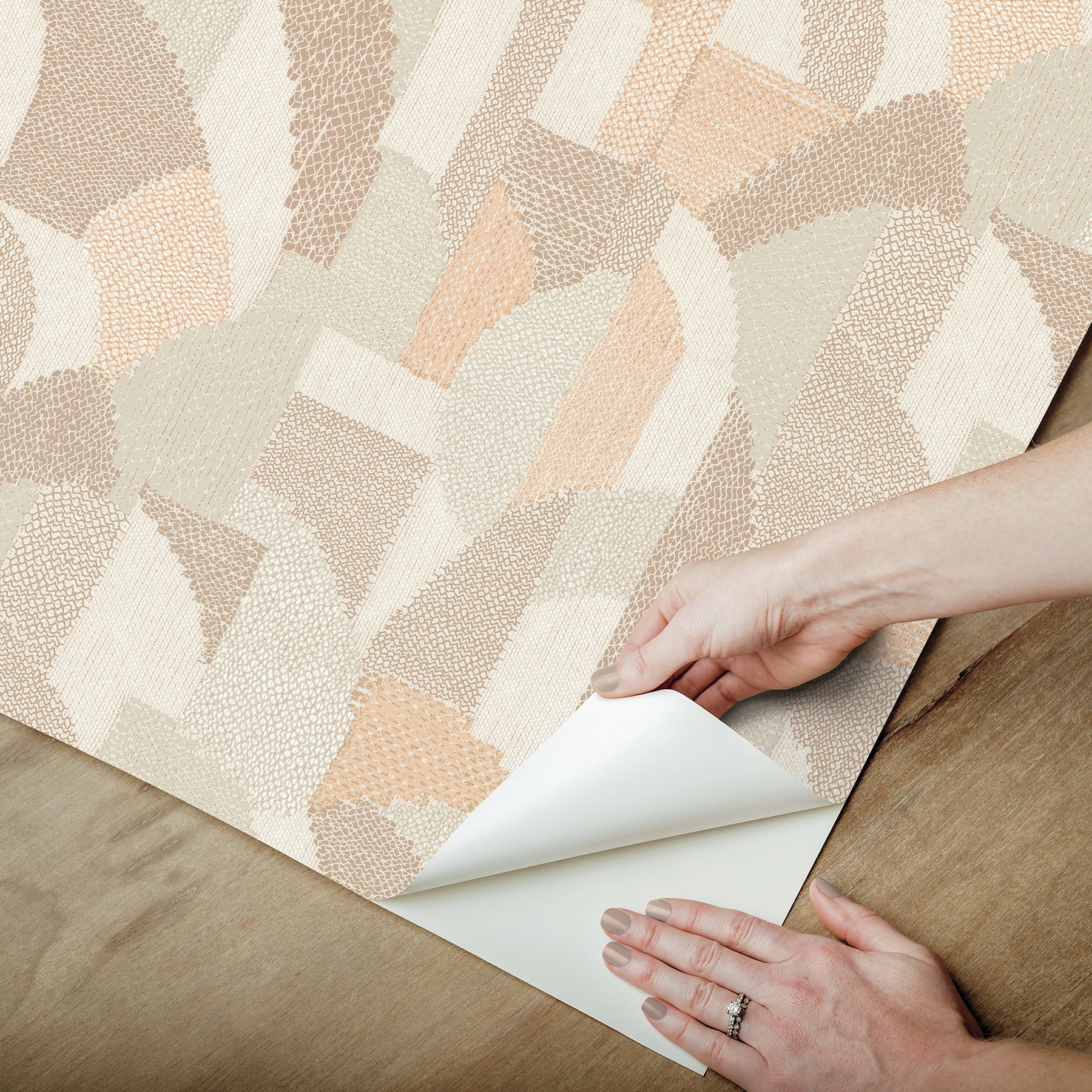 Macario Peel and Stick Wallpaper - how to peel