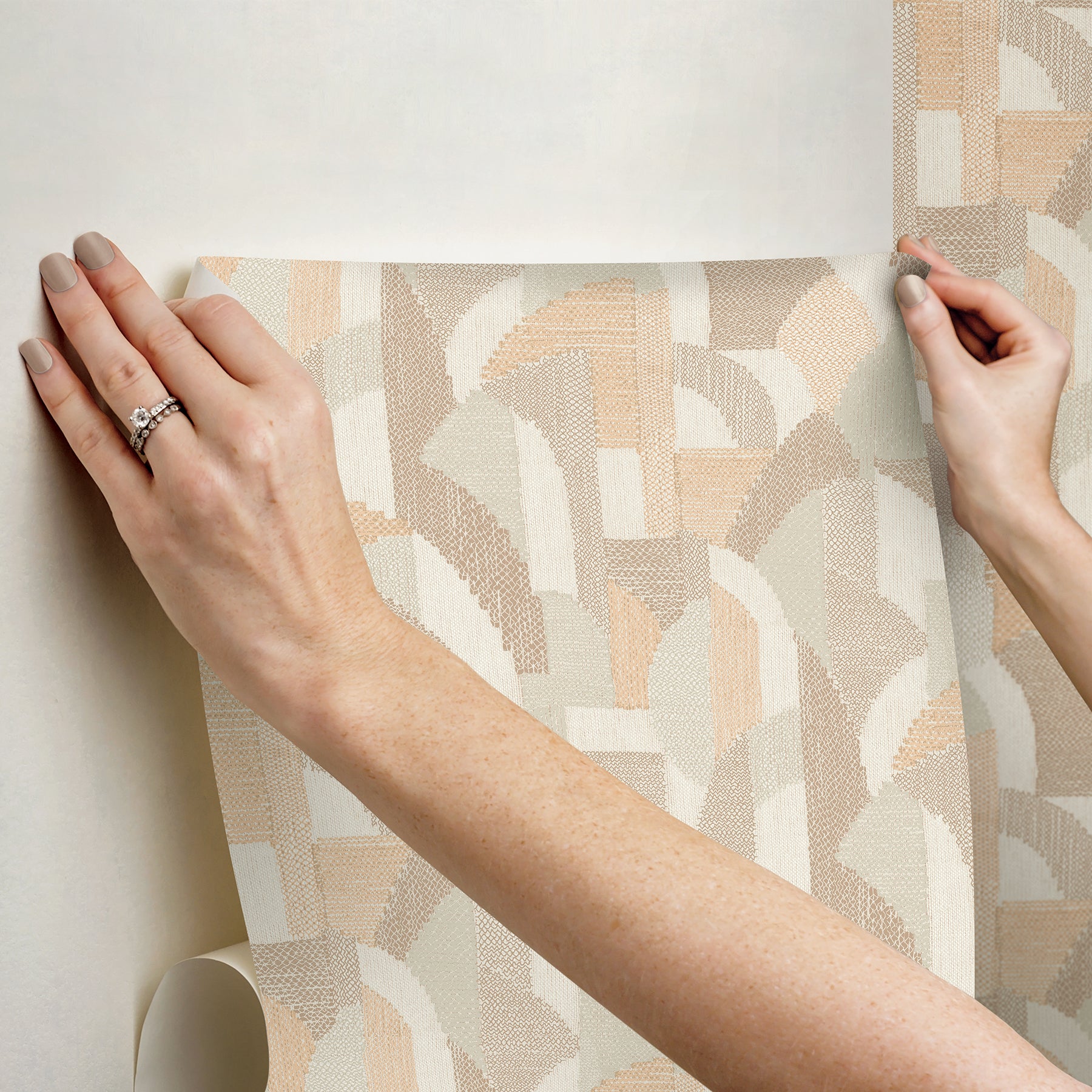 Macario Peel and Stick Wallpaper - how to stick