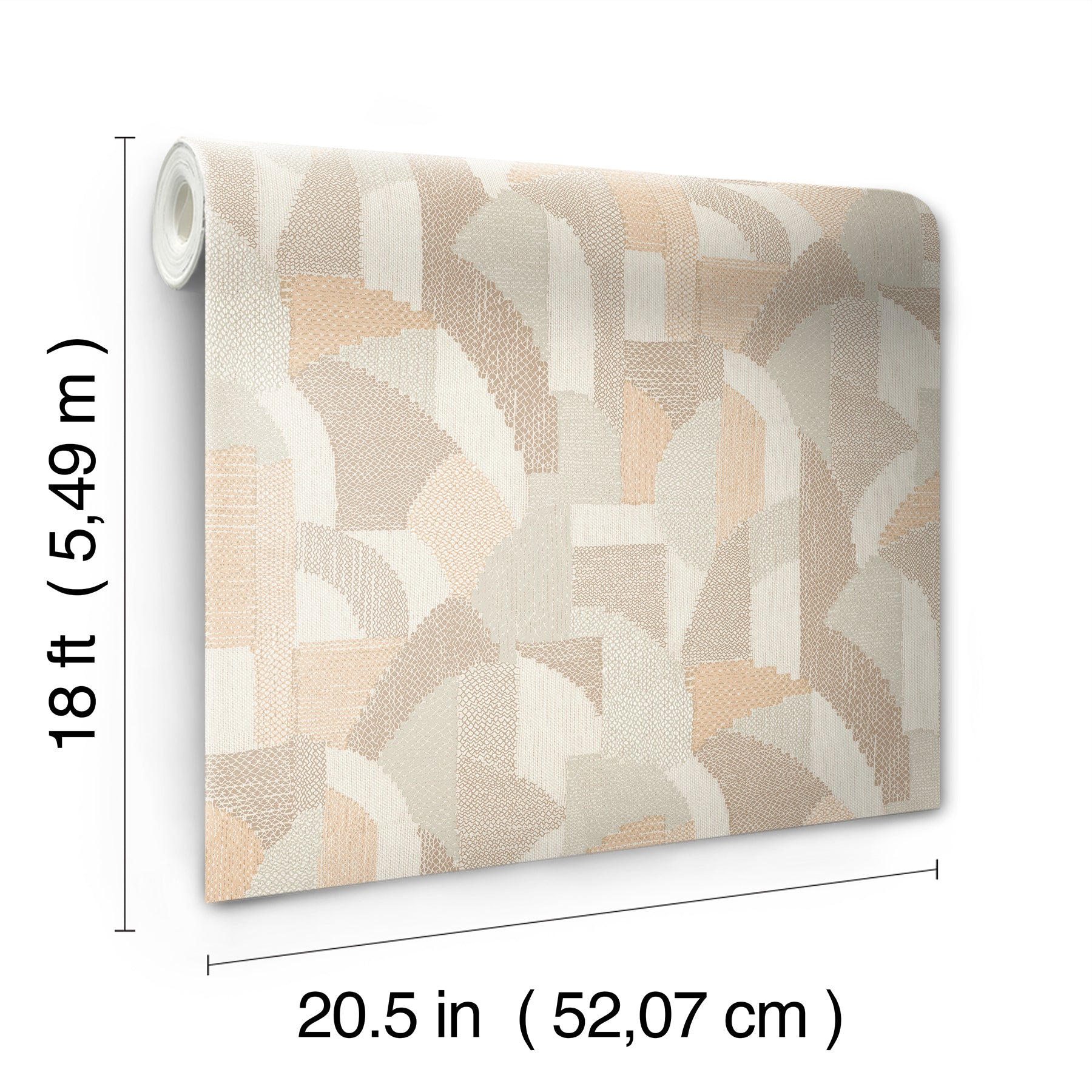 Macario Peel and Stick Wallpaper - dimensions