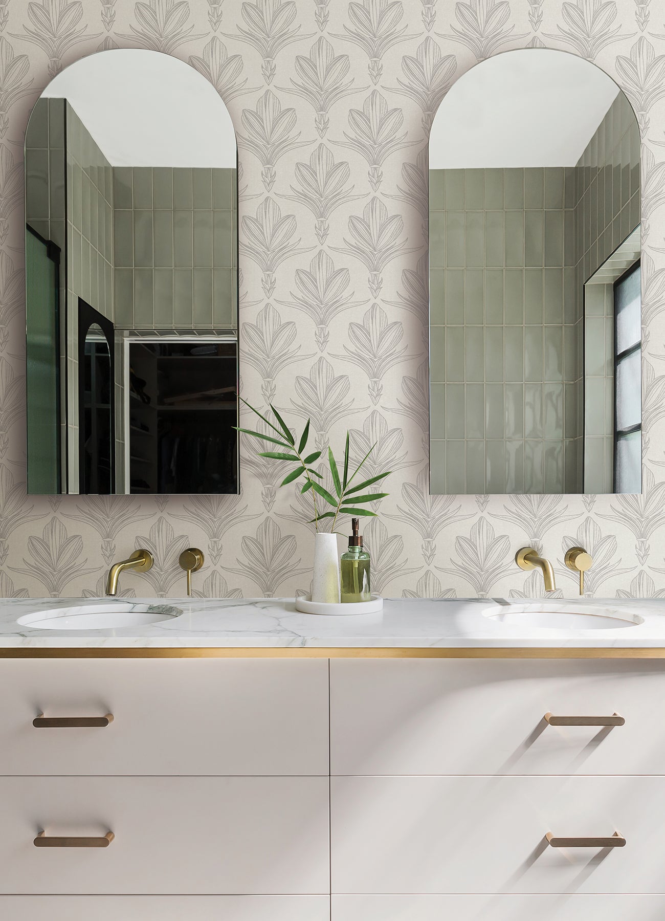 Larkyn Peel and Stick Wallpaper in a room setting
