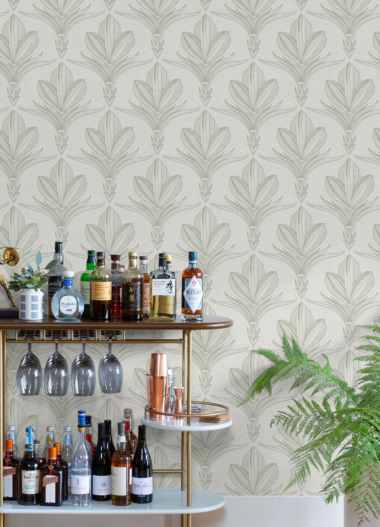 Larkyn Peel and Stick Wallpaper in a room setting