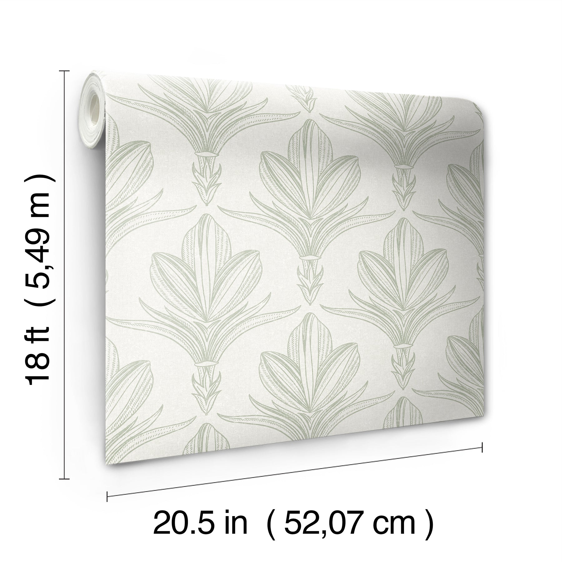 Larkyn Peel and Stick Wallpaper - dimensions