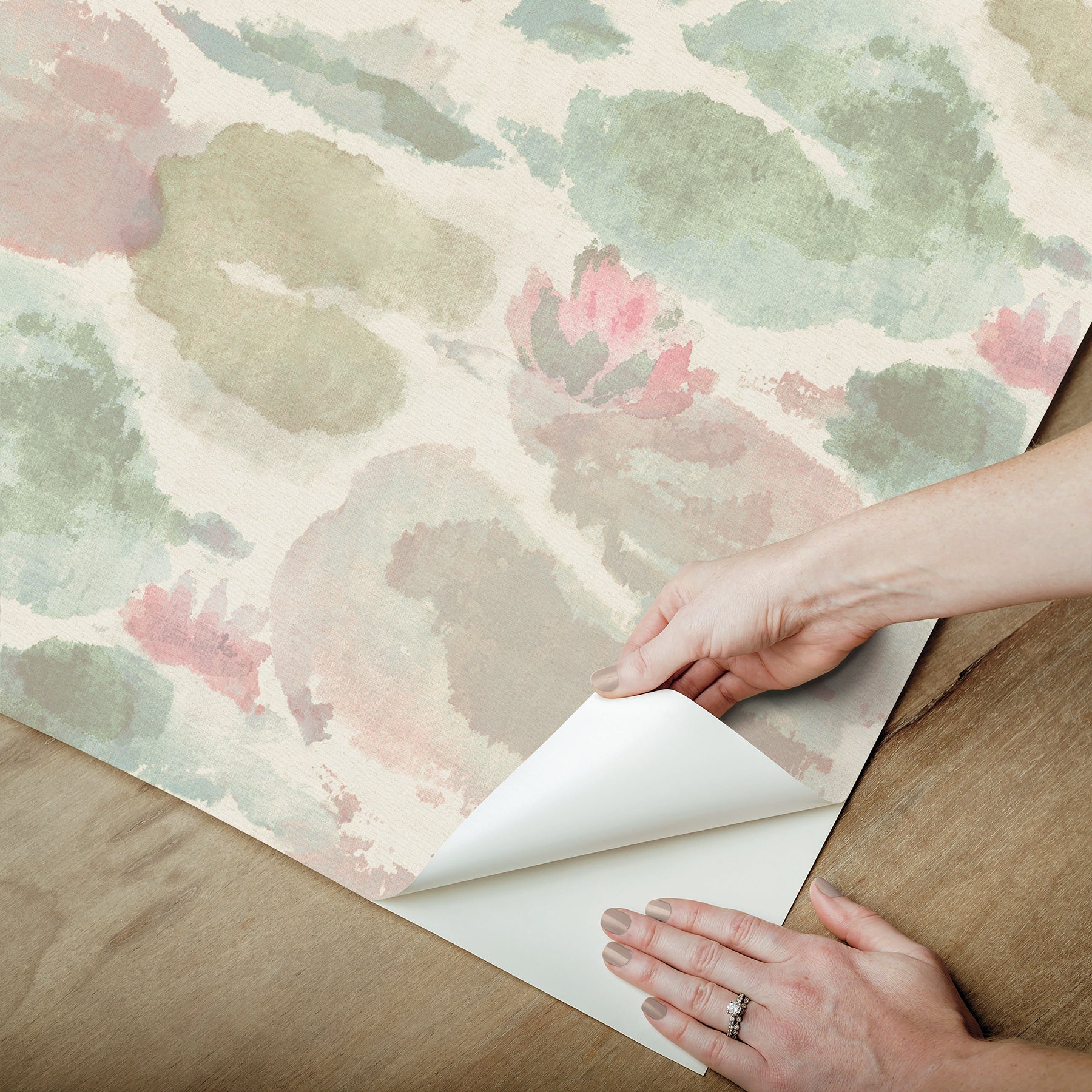 Water Lily P&S Wallpaper - how to peel