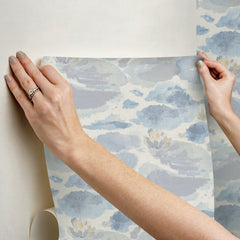 Water Lily Peel and Stick Wallpaper - how to stick