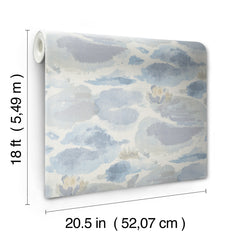 Water Lily Peel and Stick Wallpaper - dimensions