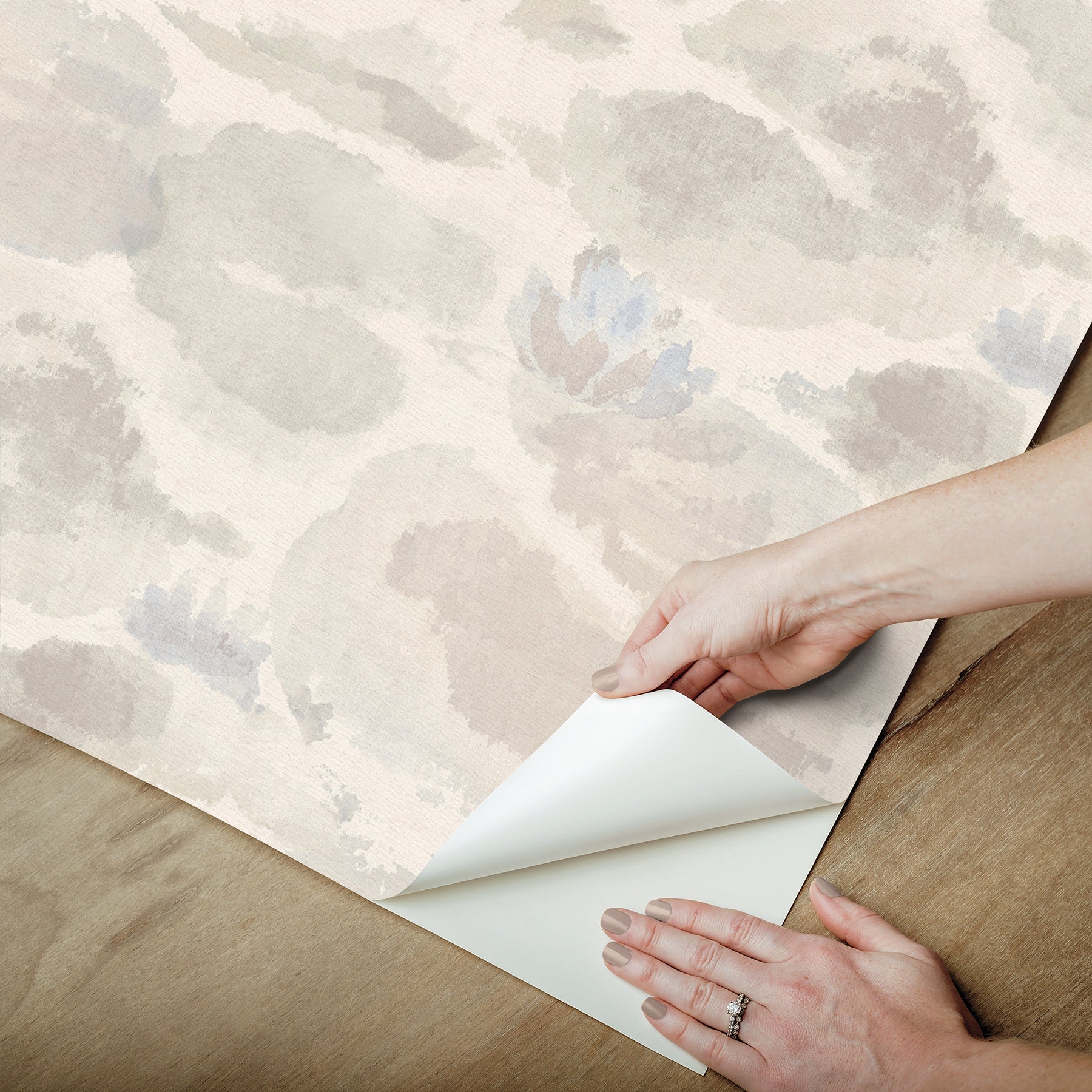 Water Lily Peel and Stick Wallpaper - how to peel
