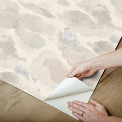 Water Lily Peel and Stick Wallpaper - how to peel
