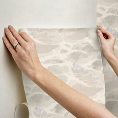 Water Lily Peel and Stick Wallpaper - how to stick