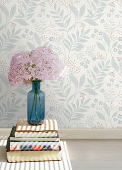 Amanda P&S Wallpaper in a room setting