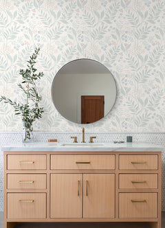 Amanda P&S Wallpaper in a room setting