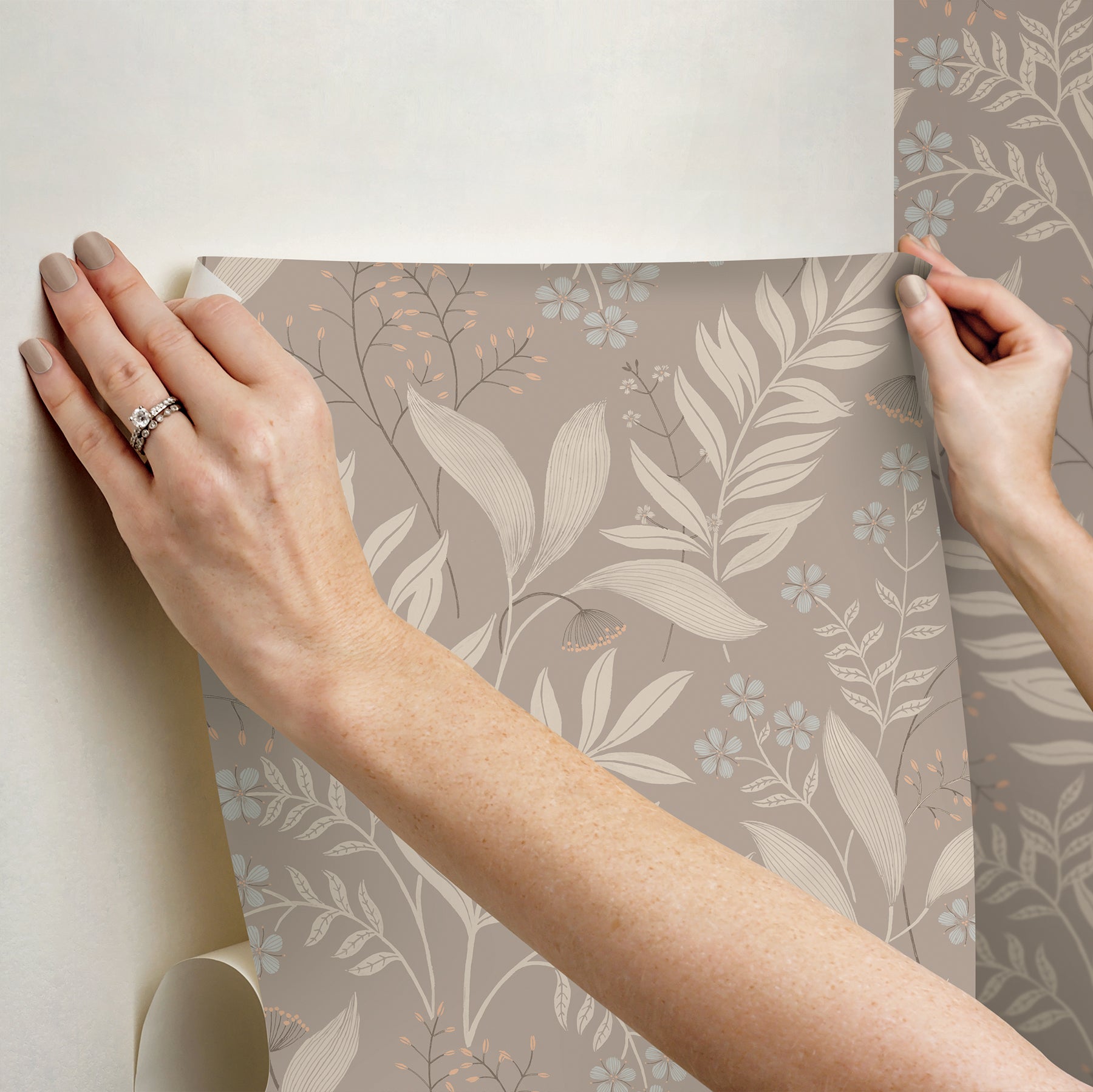 Amanda Peel and Stick Wallpaper - how to stick
