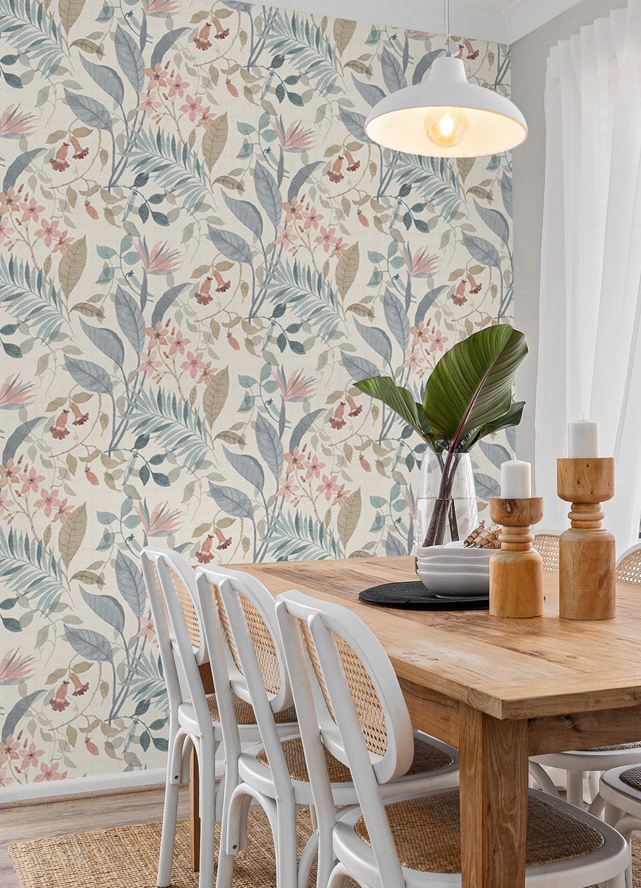Jesinda Peel and Stick Wallpaper in a room setting