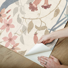 Jesinda Peel and Stick Wallpaper - how to peel