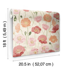 Adelia Peel and Stick Wallpaper - dimensions
