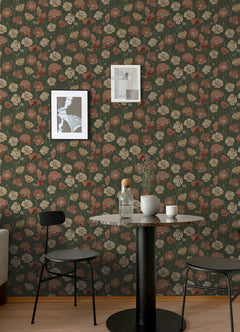 Adelia Peel and Stick Wallpaper in a room setting