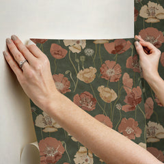 Adelia Peel and Stick Wallpaper - how to stick