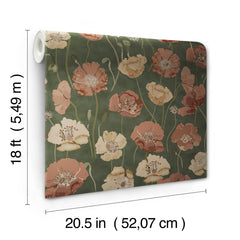 Adelia Peel and Stick Wallpaper - dimensions