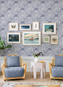 Under the Sea P&S Wallpaper in a room setting