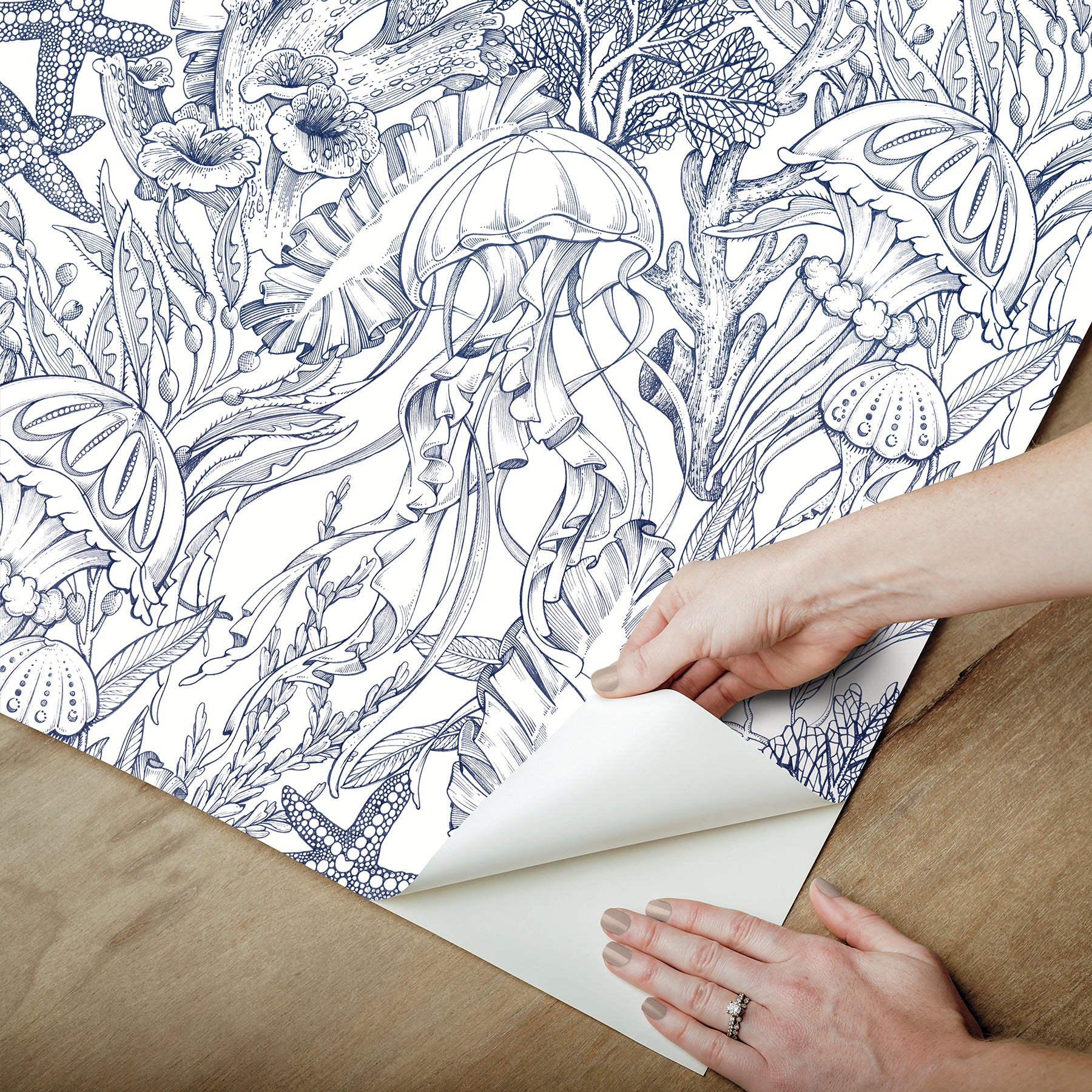 Under the Sea P&S Wallpaper - how to peel