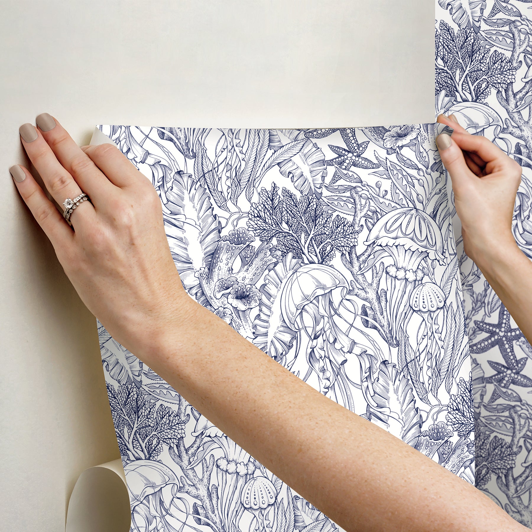 Under the Sea P&S Wallpaper - how to stick