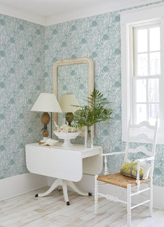 Under the Sea P&S Wallpaper in a room setting