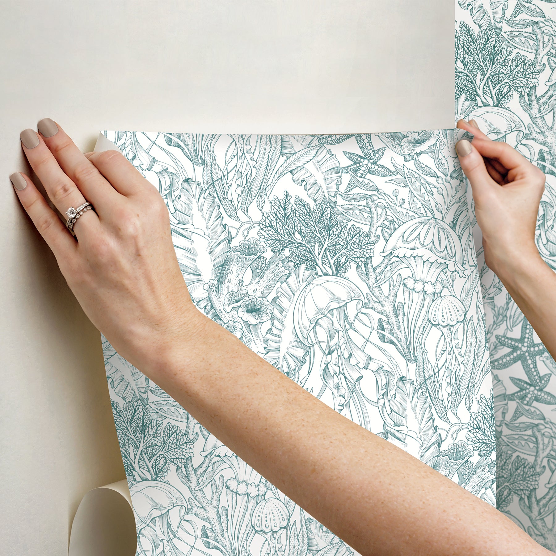 Under the Sea P&S Wallpaper - how to stick