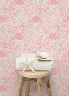 Under the Sea P&S Wallpaper in a room setting