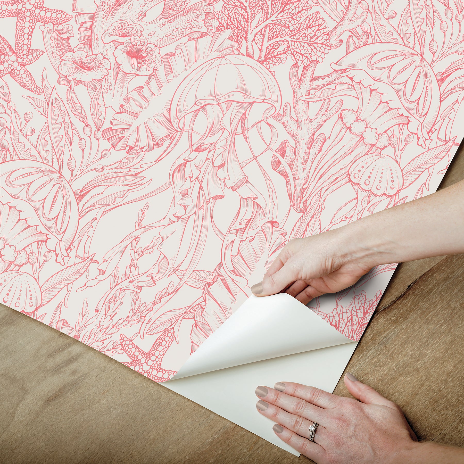 Under the Sea P&S Wallpaper - how to peel