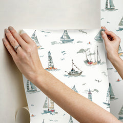 Set Sail P&S Wallpaper - how to stick