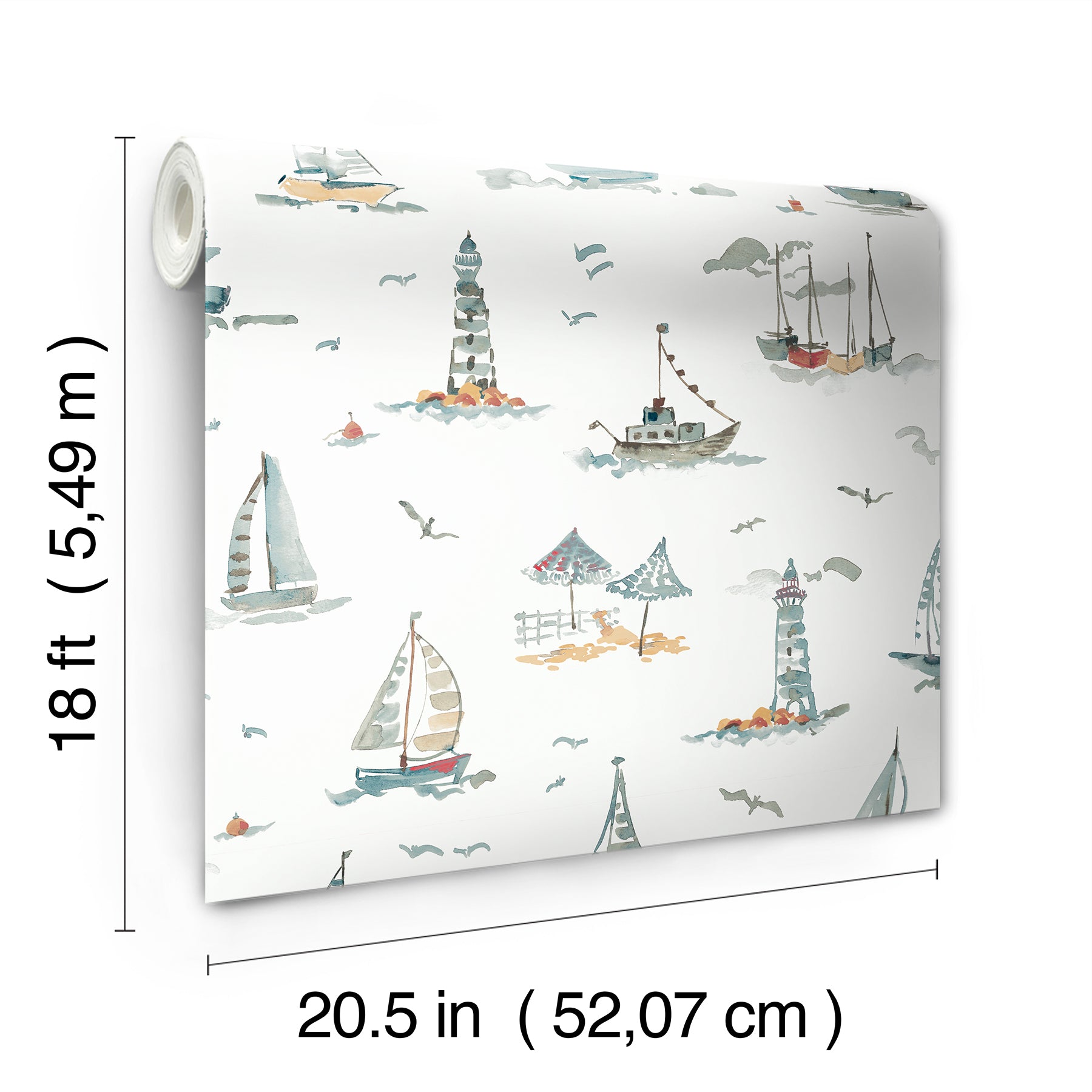 Set Sail P&S Wallpaper - dimensions