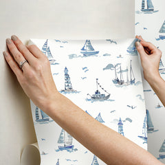 Set Sail P&S Wallpaper - how to stick