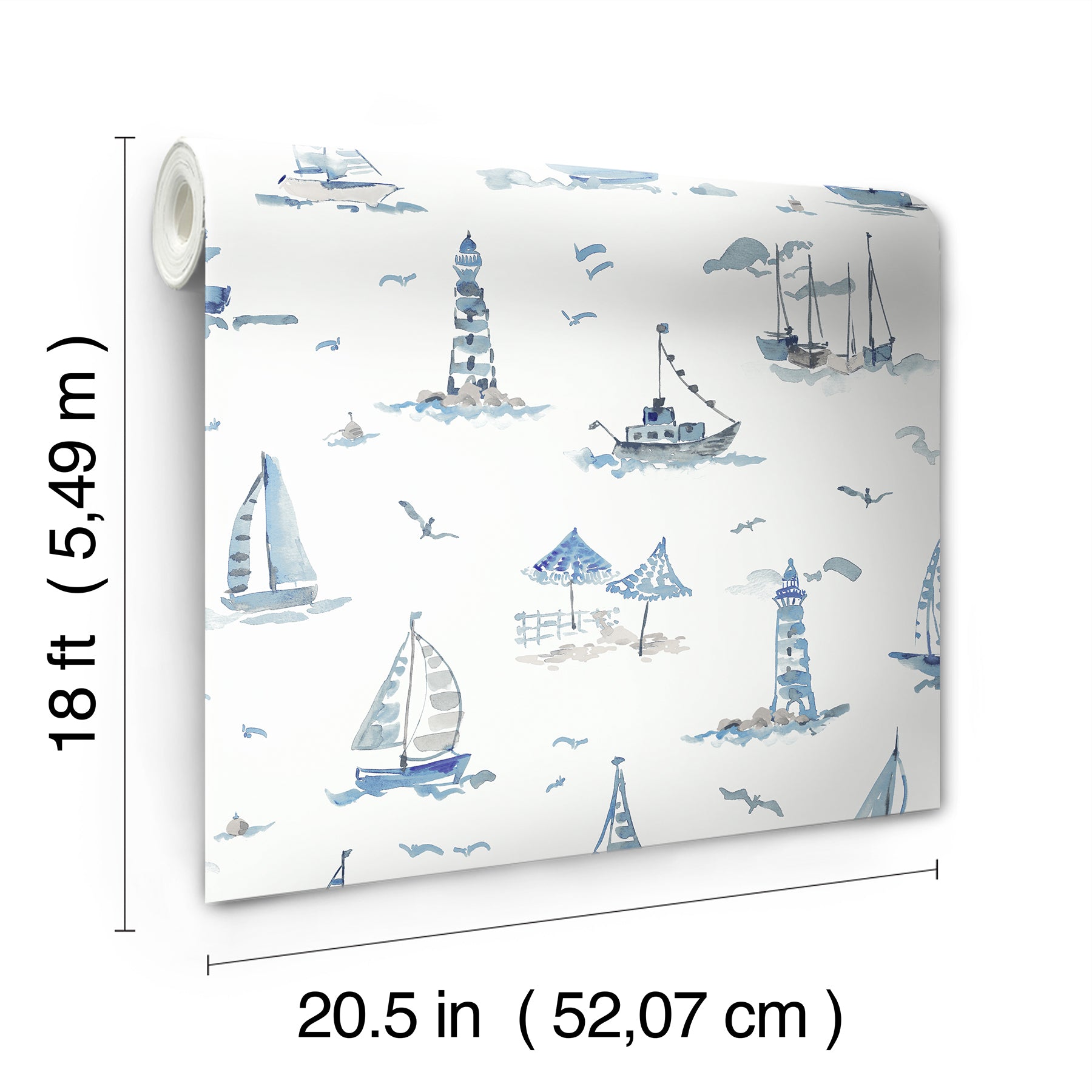Set Sail P&S Wallpaper - dimensions