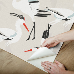 Coastal Wings P&S Wallpaper - how to peel