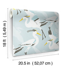 Coastal Wings P&S Wallpaper - dimensions