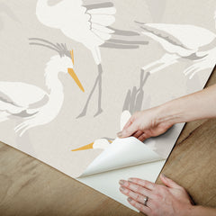 Coastal Wings P&S Wallpaper - how to peel