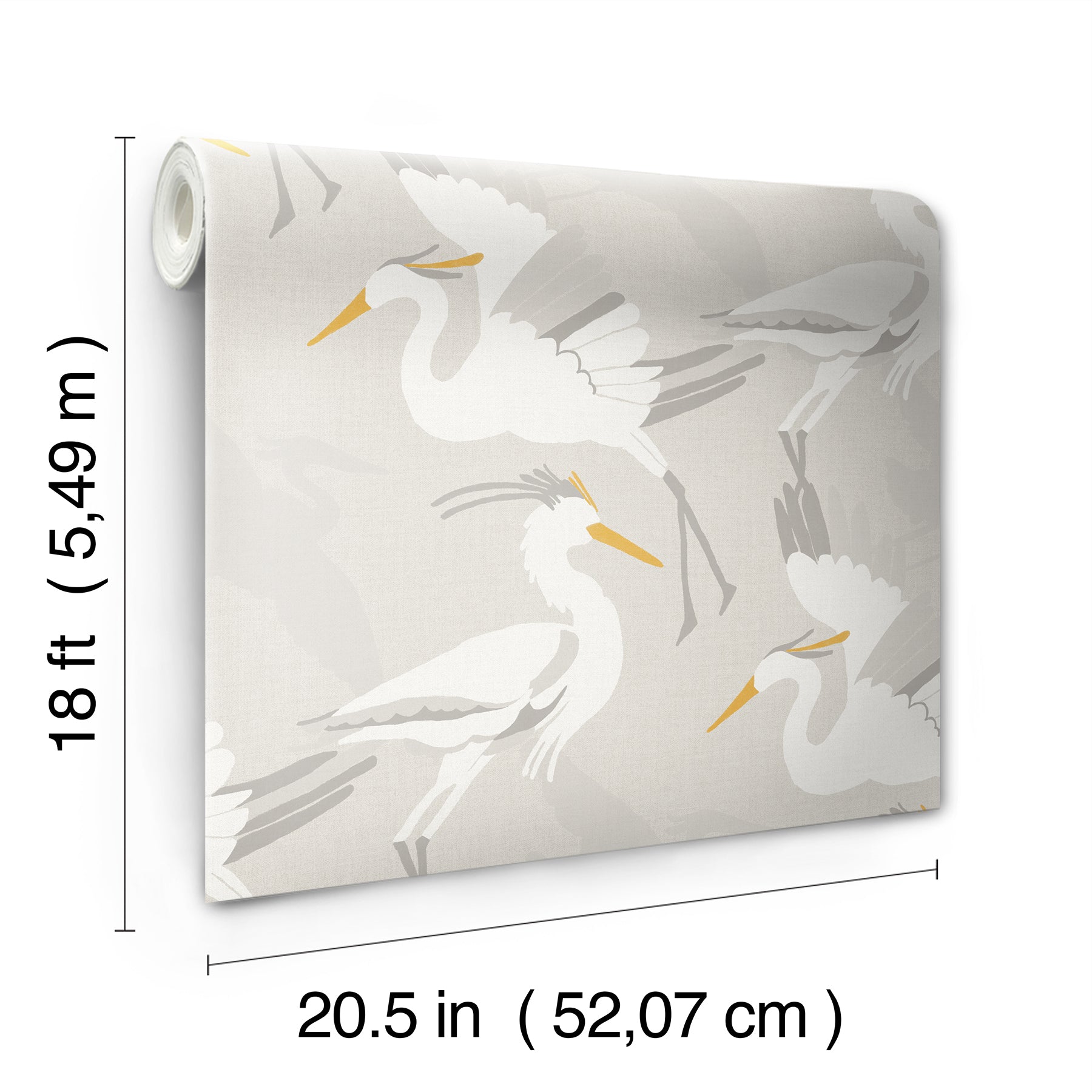 Coastal Wings P&S Wallpaper - dimensions