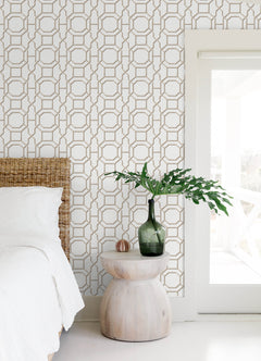 Sanya P&S Wallpaper in a room setting