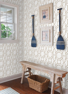 Sanya P&S Wallpaper in a room setting