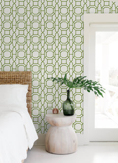 Sanya P&S Wallpaper in a room setting