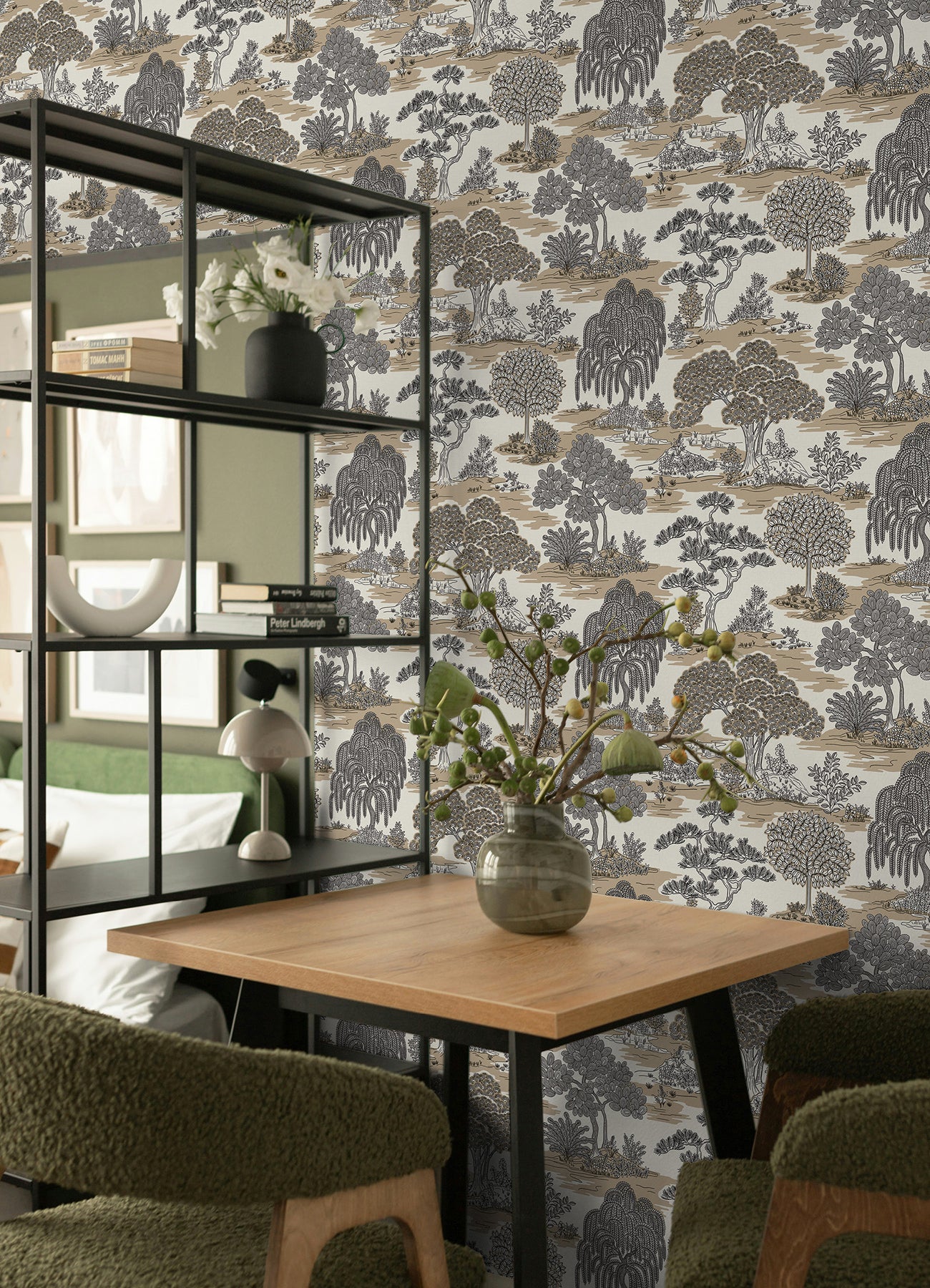 Forest Garden PS Wallpaper in a room setting