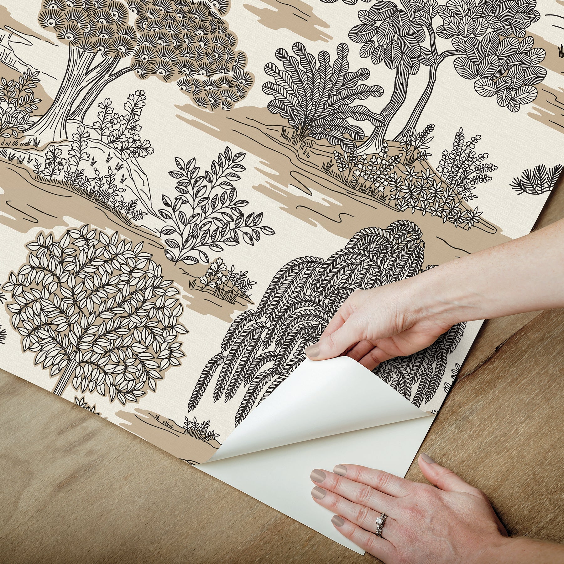 Forest Garden PS Wallpaper - how to peel