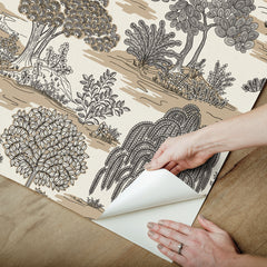 Forest Garden PS Wallpaper - how to peel