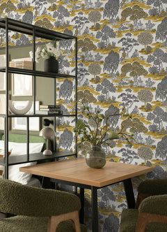 Forest Garden PS Wallpaper in a room setting