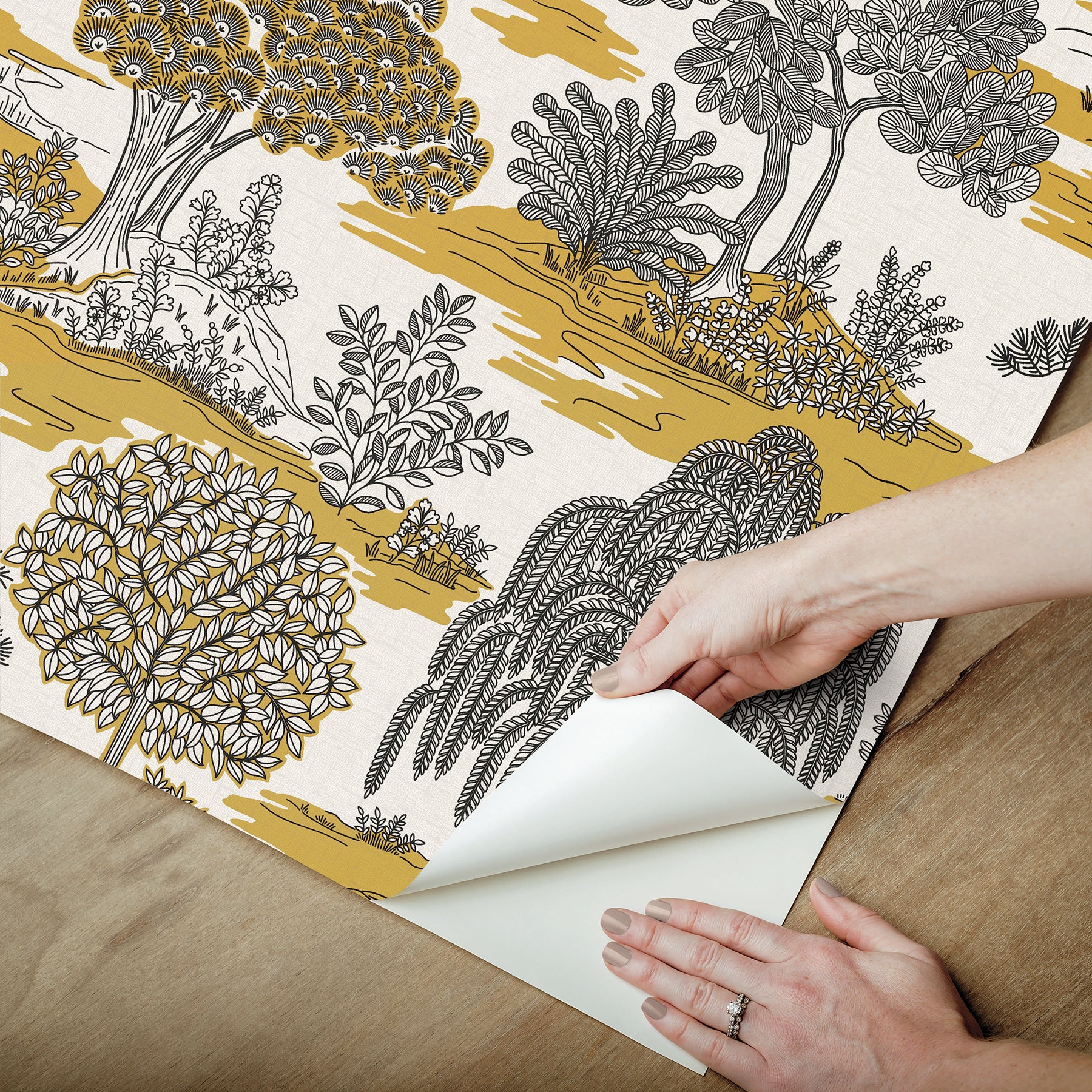 Forest Garden PS Wallpaper - how to peel