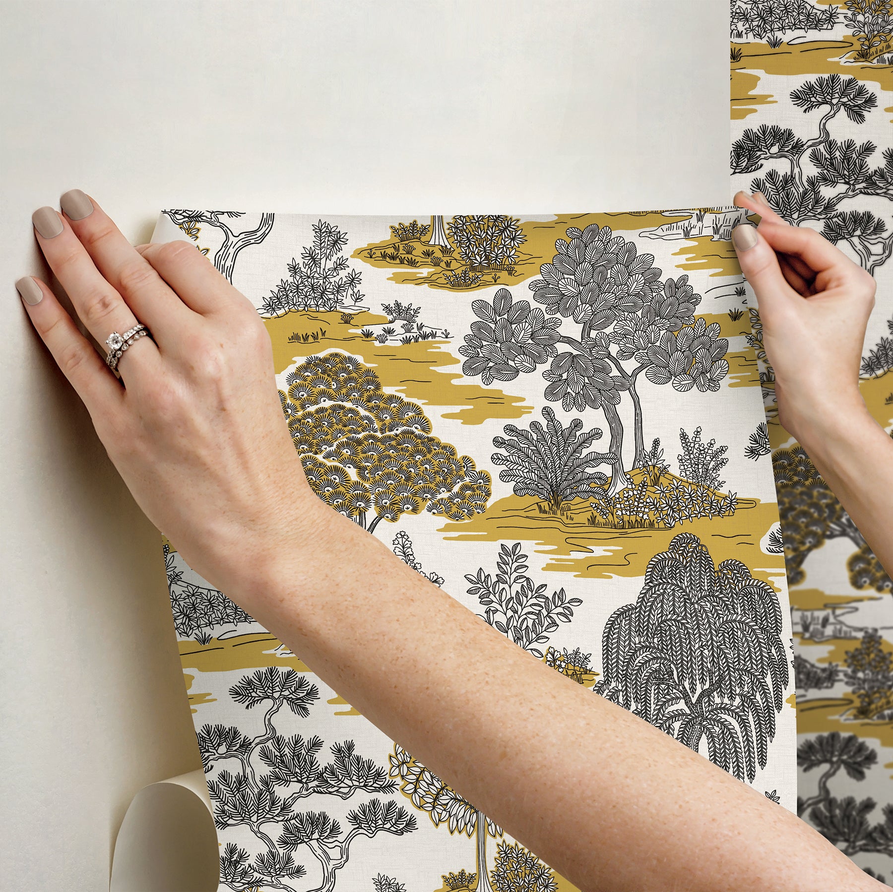 Forest Garden PS Wallpaper - how to stick