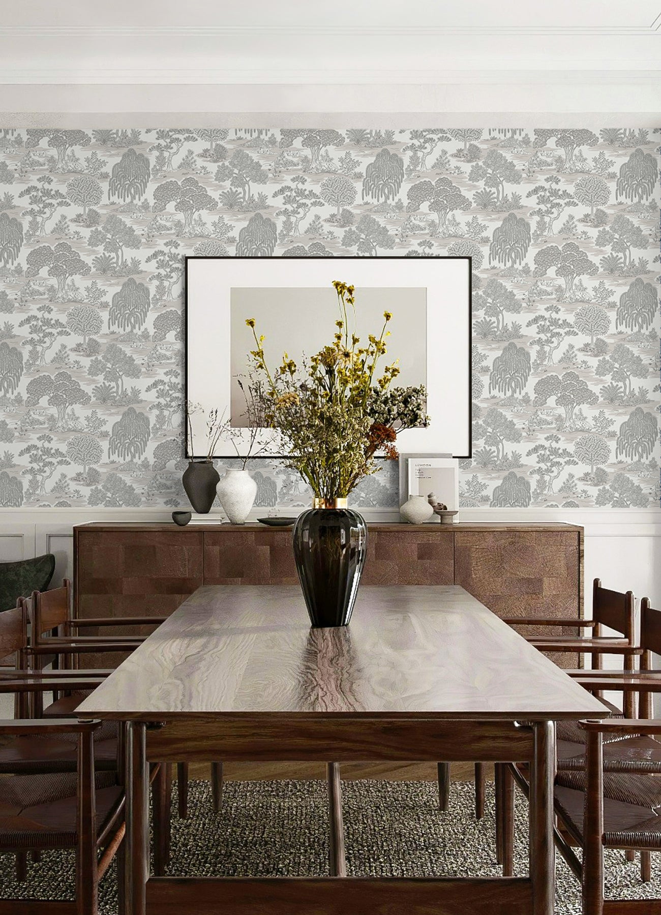 Forest Garden PS Wallpaper in a room setting