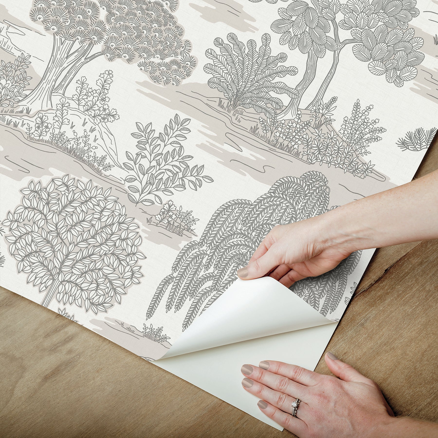Forest Garden PS Wallpaper - how to peel